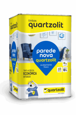 Tinta Quartzolit Acrílica Nova Eco para Parede Branco Neve 18 Litros