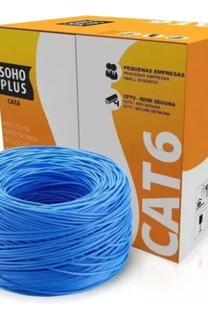 Cabo Rede Furukawa Soho Plus Cat6 305m CMX U/Utp Anti-Chamas